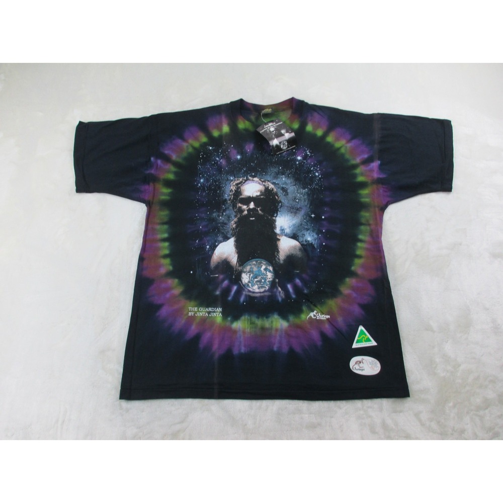 NEW Churinga Designs Shirt Mens Extra Large Black The Guardian Austrailian
